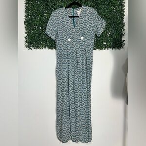 Vintage Jeffrey & Dara by Linda Huntley Floral Jumpsuit Size 10